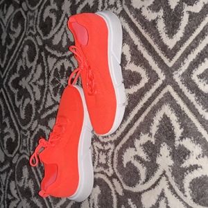 Neon orange aldo running shoes